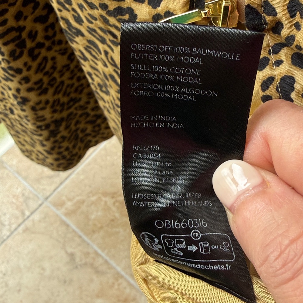 Anthropologie Leopard Print Midi Dress in Tan and Black - Picture 16 of 16